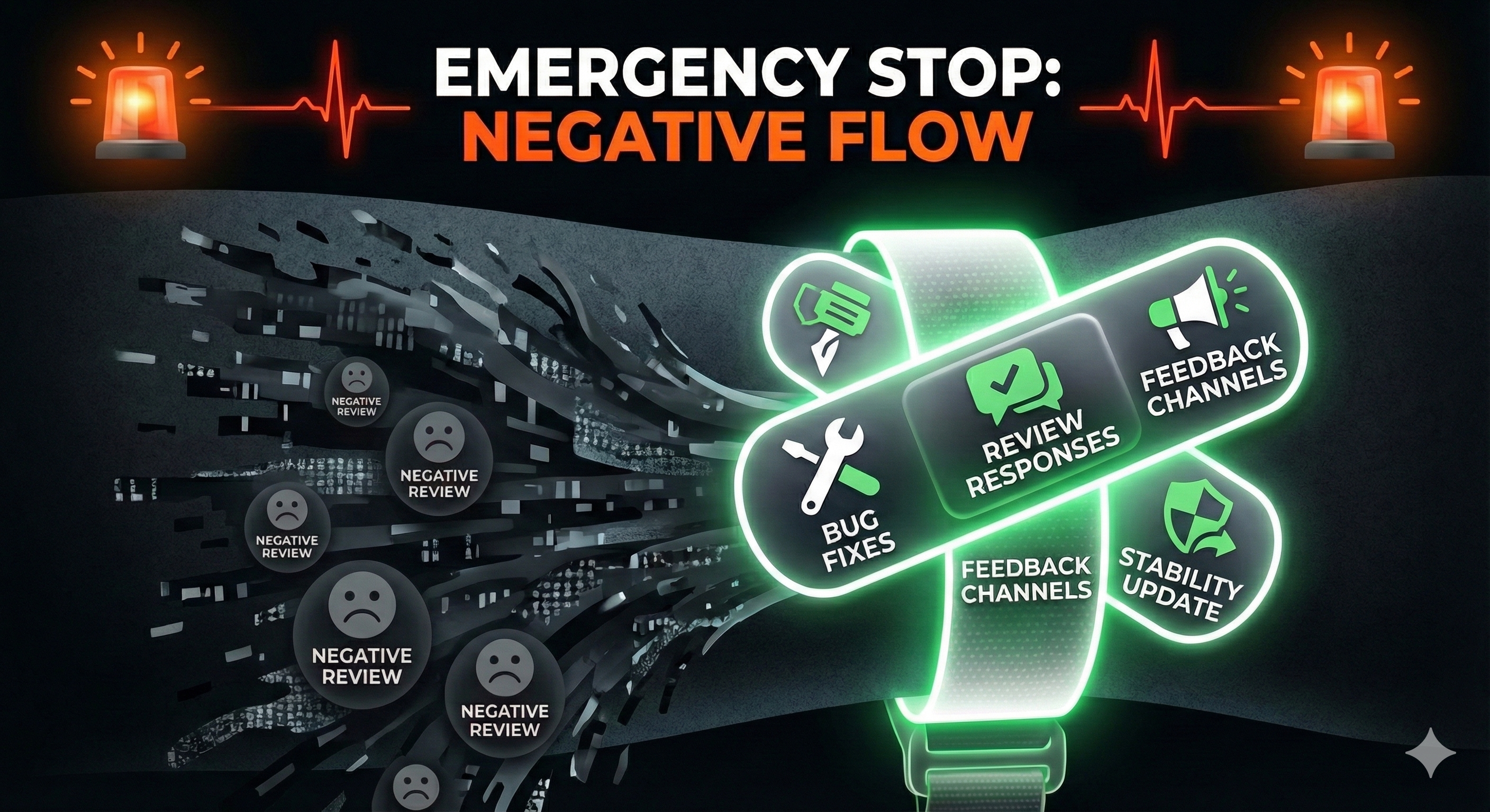 Emergency measures to stop negative reviews from accumulating